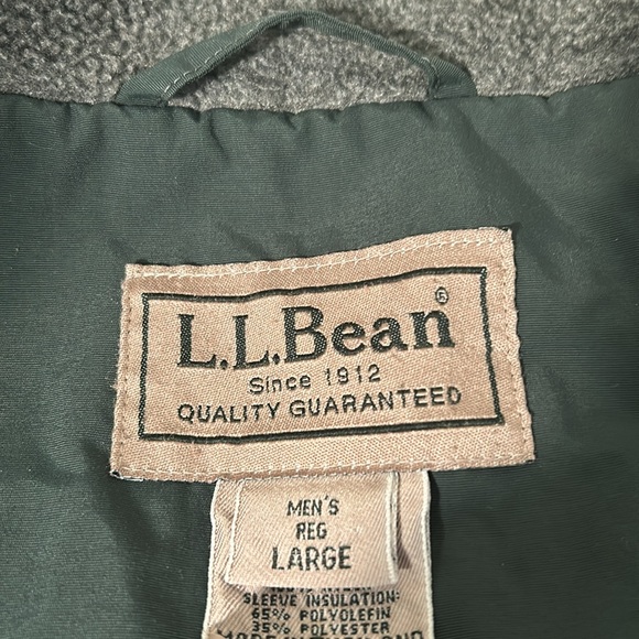 L.L. BEAN WINTER JACKET MENS L - Picture 6 of 7